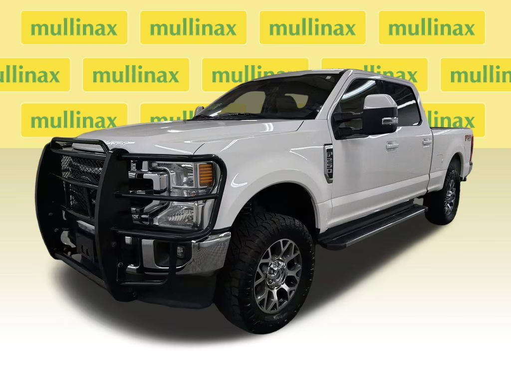 2022 Star White Metallic Tri-Coat Ford Super Duty F-250 SRW Lariat 4X4 Truck