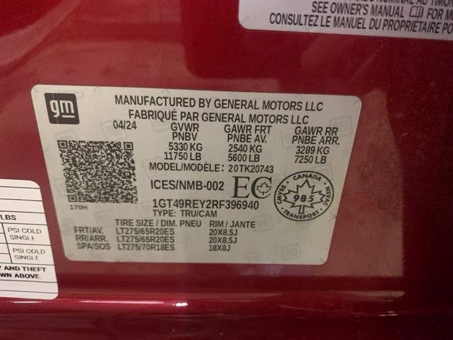 2024 Volcanic Red GMC Sierra 2500HD Denali 4X4 Truck