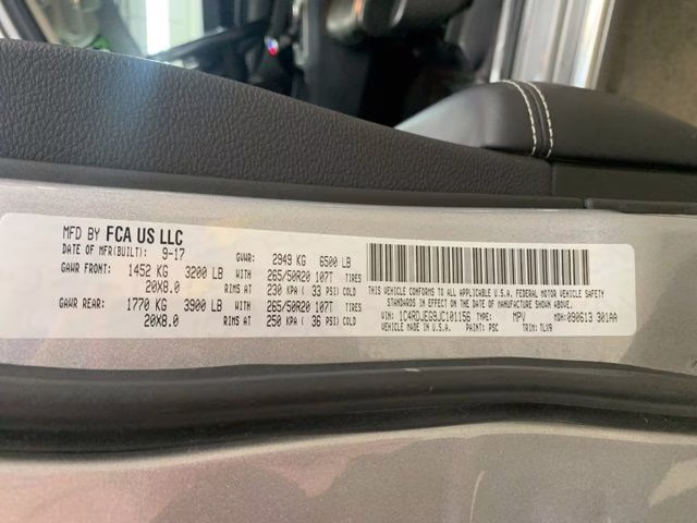 2018 Billet Metallic Clearcoat Dodge Durango Citadel AWD SUV