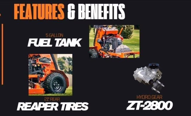 2026 Orange Bad Boy Revolt SD 34" Kawasaki FS600V 18.5HP ACS KIT