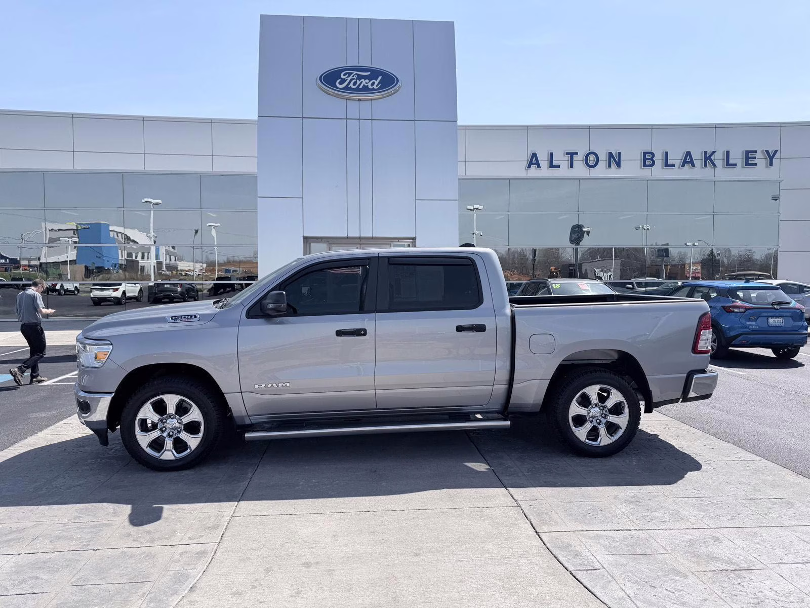 2023 Billet Silver Metallic Clearcoat Ram 1500 Big Horn 4X4 Truck