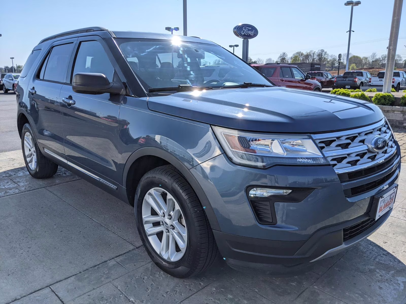 2019 Blue Ford Explorer XLT 4X4 SUV