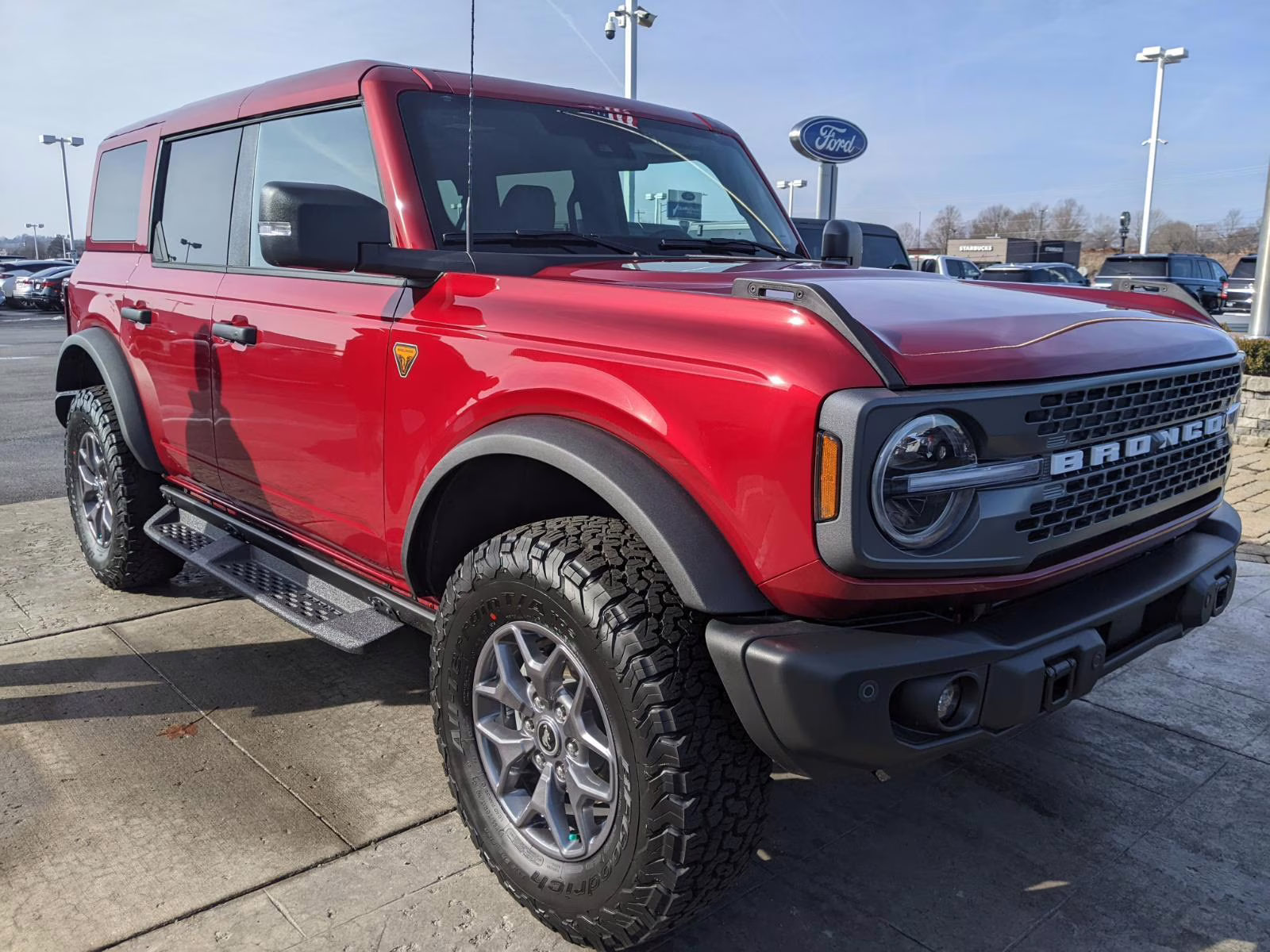 2025 Ruby Red Metallic Tinted Clearcoat Ford Bronco Badlands 4X4 SUV