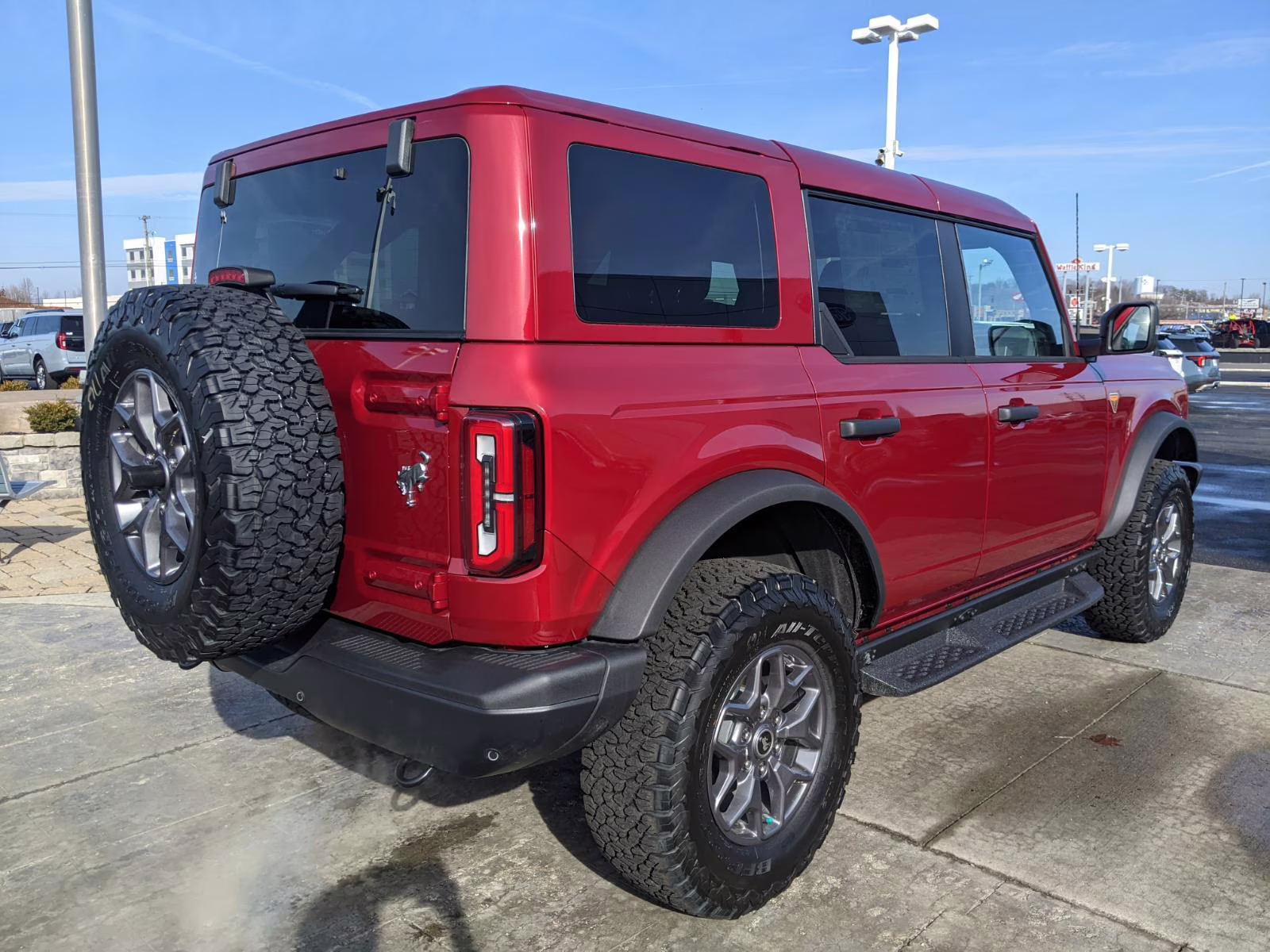 2025 Ruby Red Metallic Tinted Clearcoat Ford Bronco Badlands 4X4 SUV