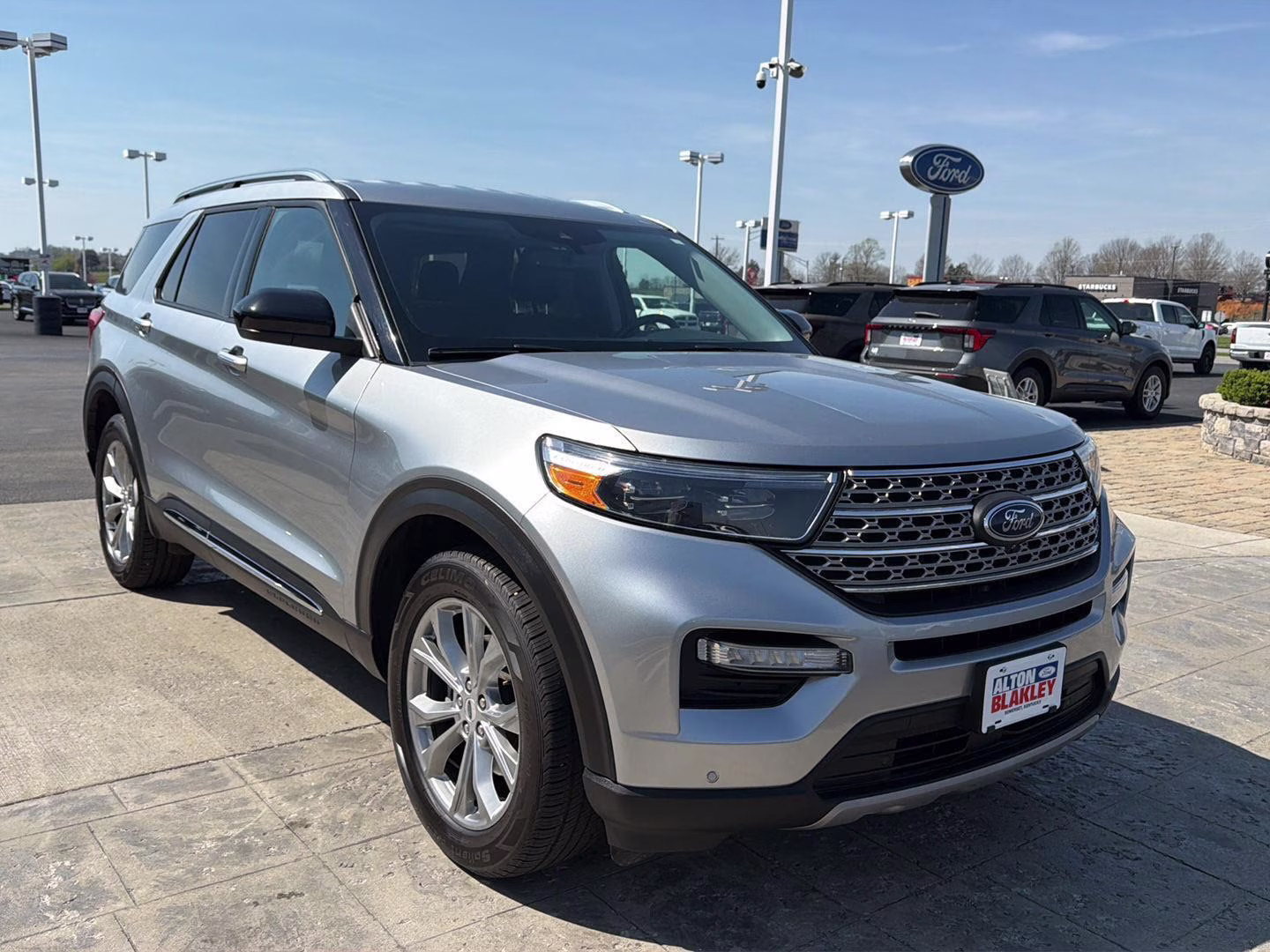 2023 Iconic Silver Ford Explorer Limited 4X4 SUV
