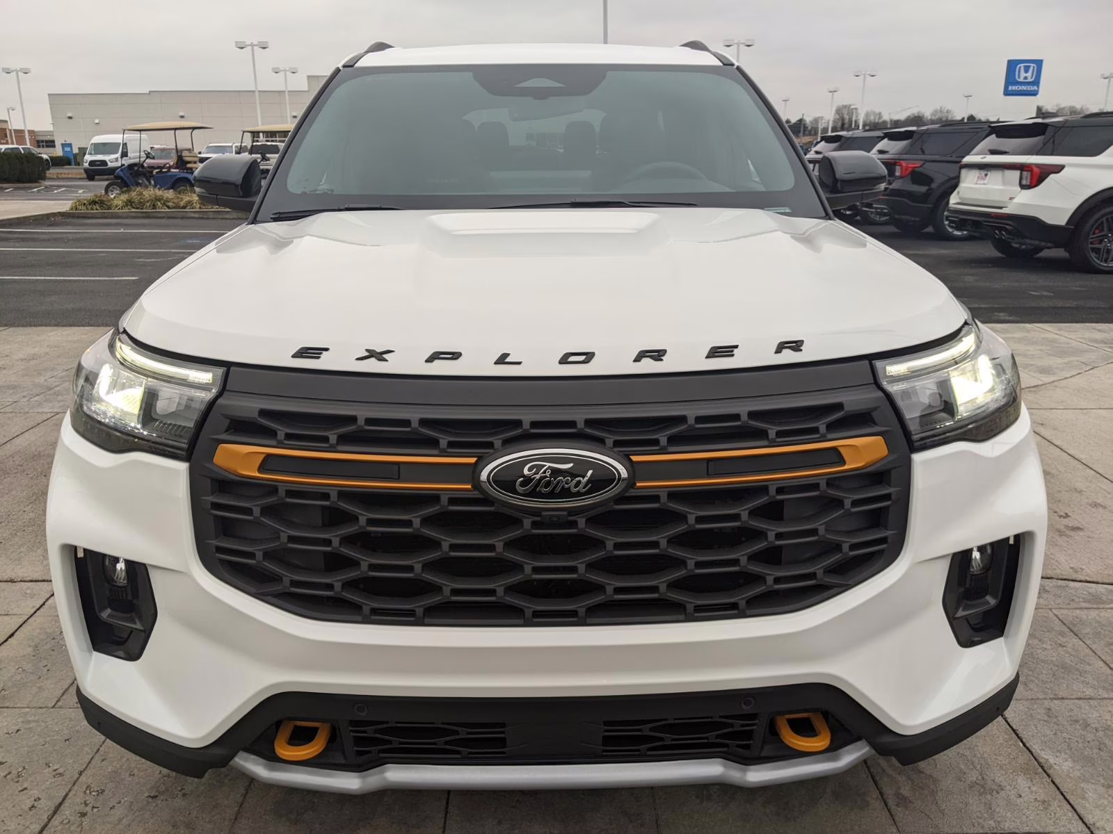 2026 Star White Metallic Tri-Coat Ford Explorer Tremor 4X4 SUV