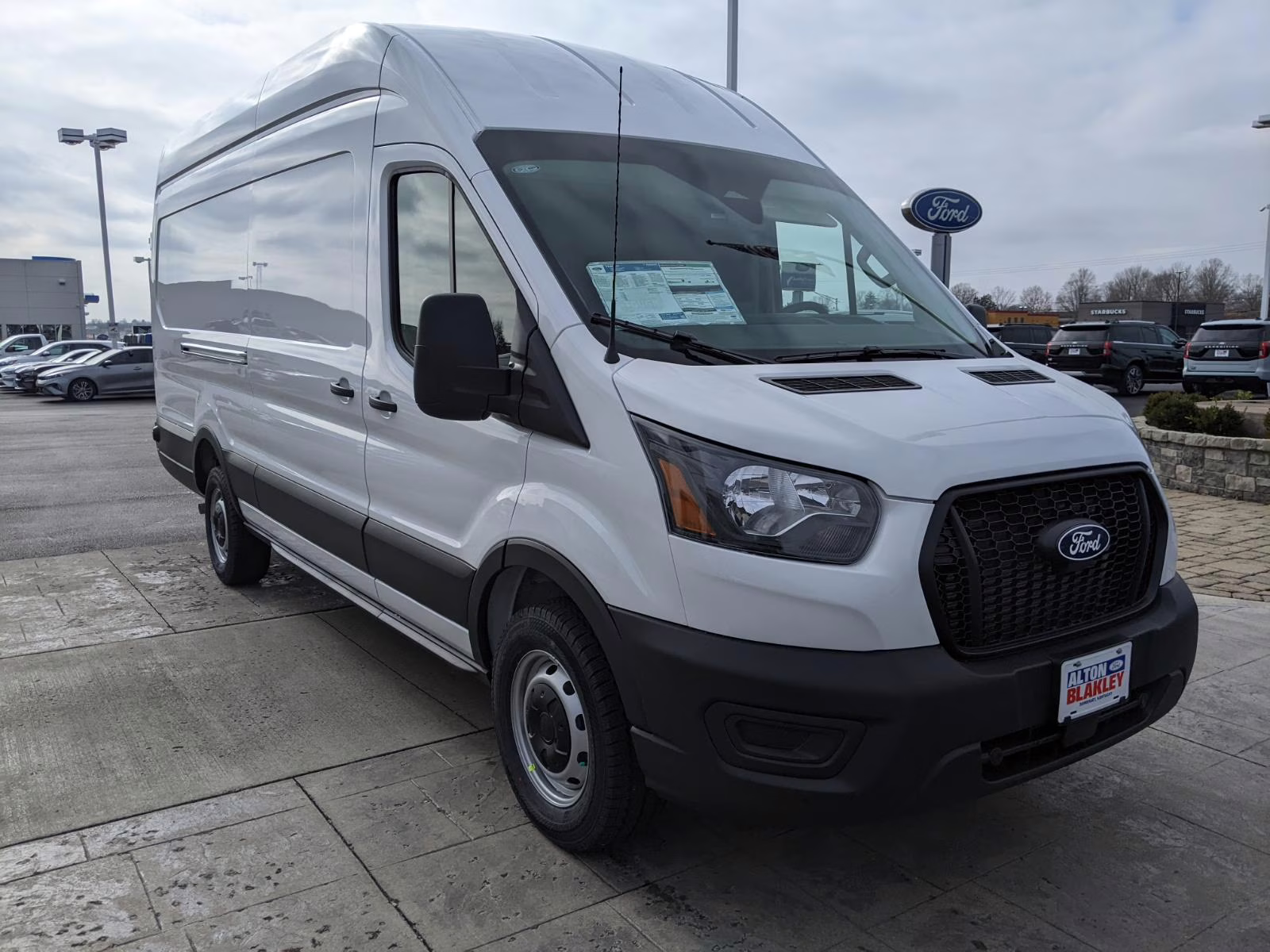 2026 Oxford White Ford Transit Cargo Van T-350 148  EL HI RF 9500 RWD Van