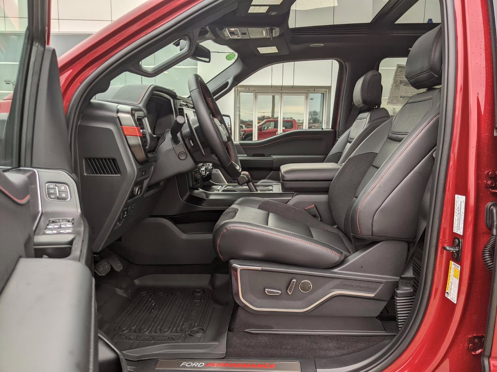 2025 Rapid Red Metallic Tinted Clearcoat Ford F-150 Raptor 4X4 Truck