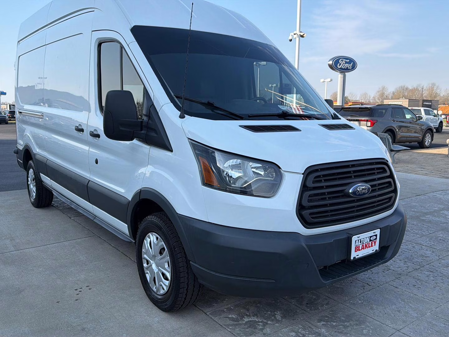 2016 Oxford White Ford Transit Cargo Van T-250 148  HI RF 9000 GVW RWD Van