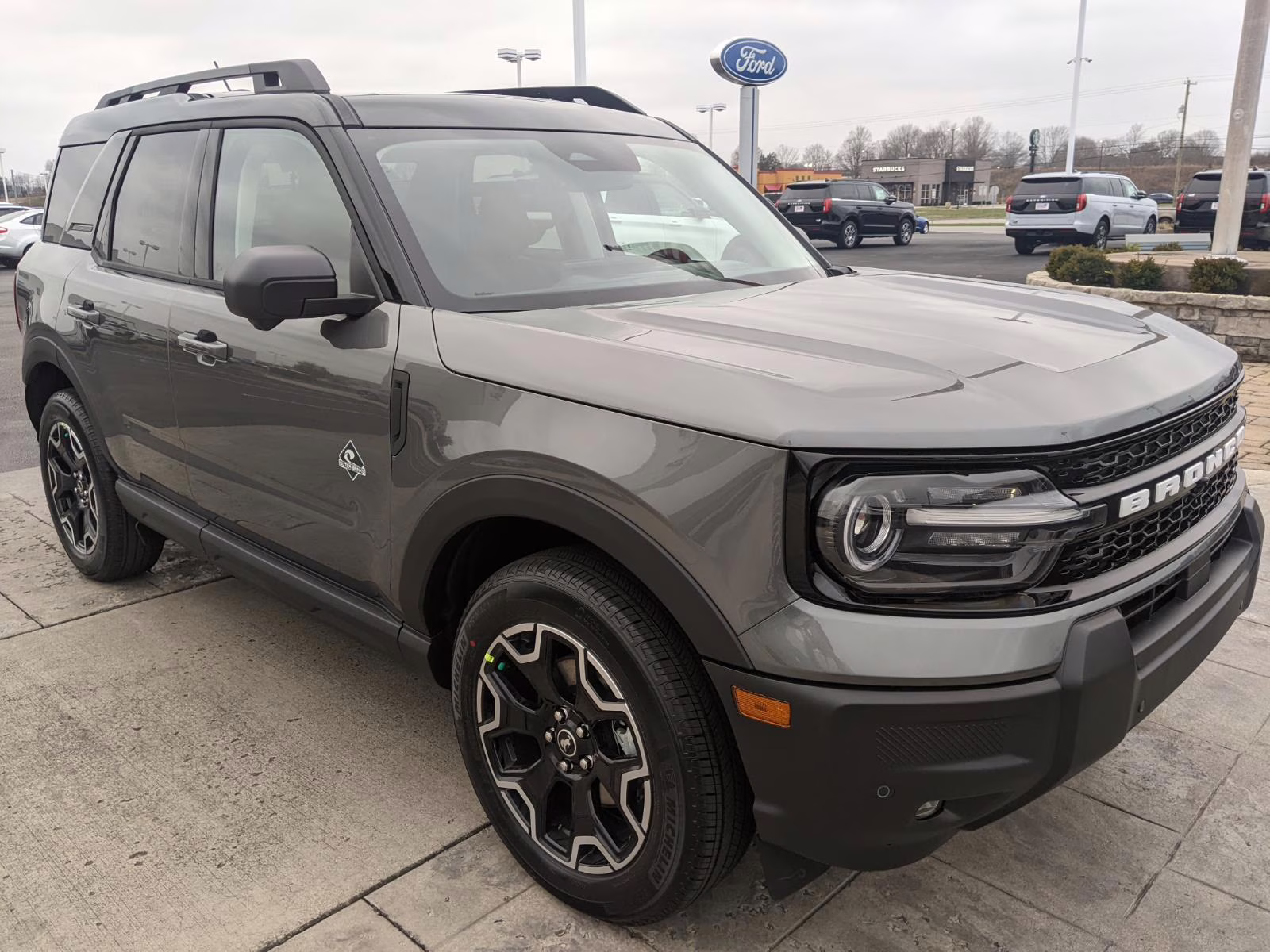 2025 Carbonized Gray Metallic Ford Bronco Sport Outer Banks 4X4 SUV