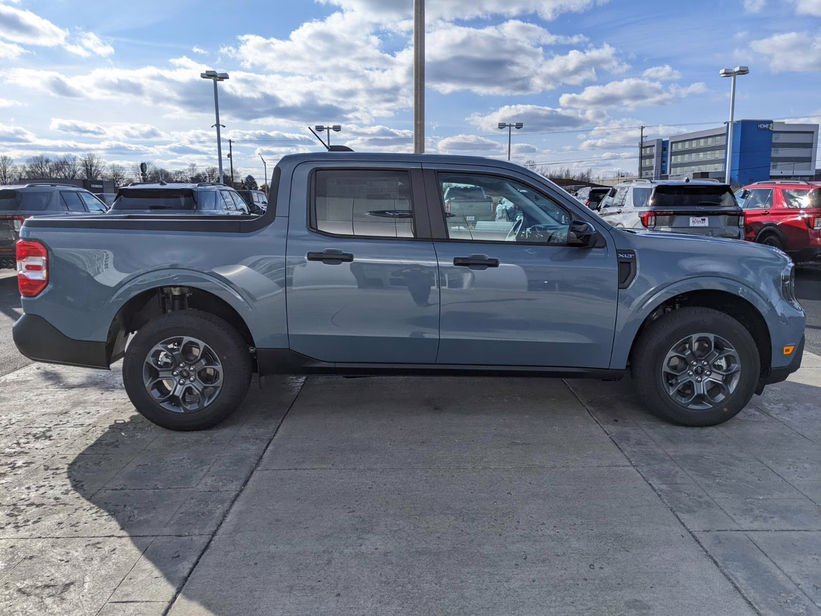 2026 Azure Gray Metallic Tri-Coat Ford Maverick XLT AWD Truck
