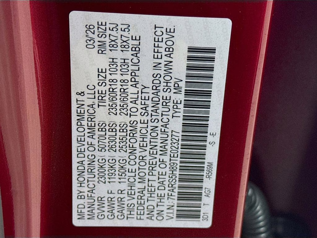 2026 Radiant Red Metallic Honda CR-V Hybrid Sport-L FWD SUV