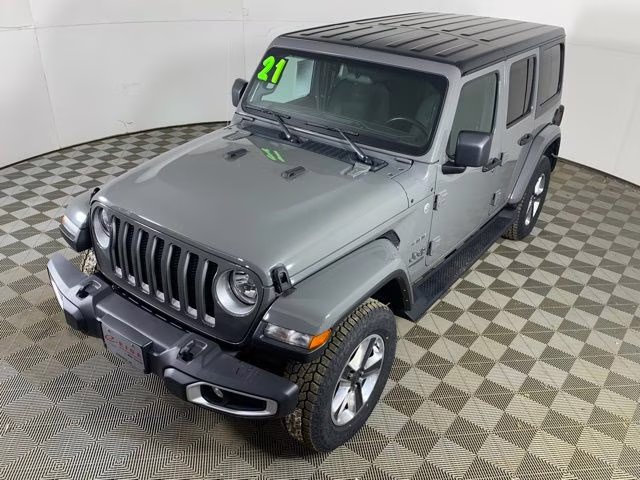 2021 Sting-Gray Clearcoat Jeep Wrangler Unlimited Sahara 4X4 SUV