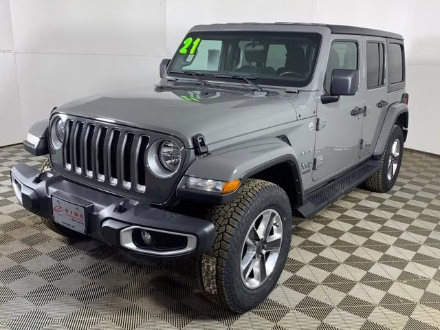 2021 Sting-Gray Clearcoat Jeep Wrangler Unlimited Sahara 4X4 SUV