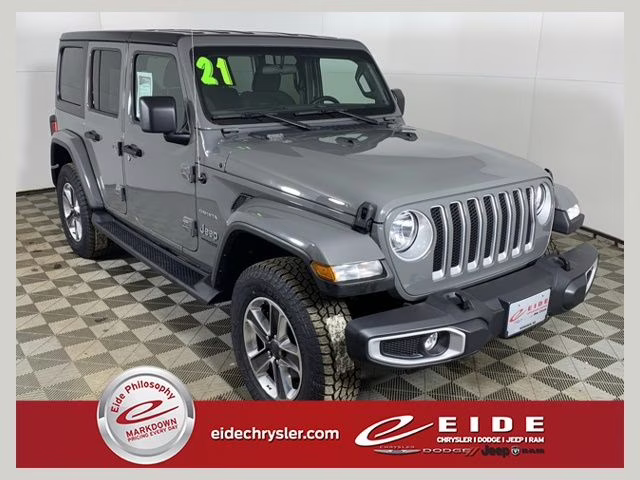 2021 Sting-Gray Clearcoat Jeep Wrangler Unlimited Sahara 4X4 SUV