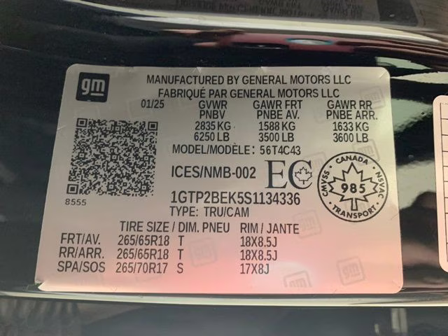 2025 Onyx Black GMC Canyon Elevation 4X4 Truck