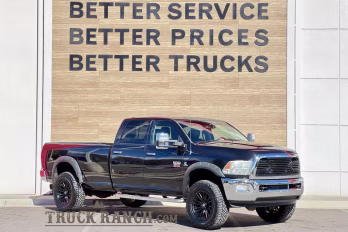 2011 Brilliant Black Crystal Pearlcoat Ram 3500 Laramie 4X4 Truck