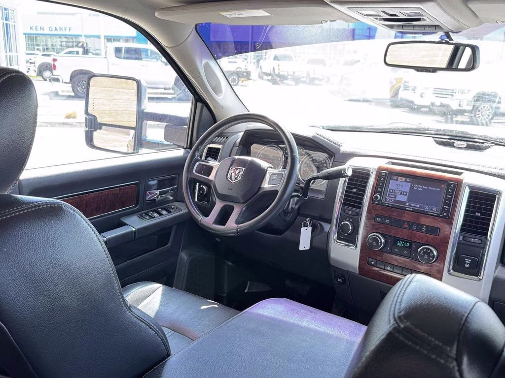 2011 Brilliant Black Crystal Pearlcoat Ram 3500 Laramie 4X4 Truck