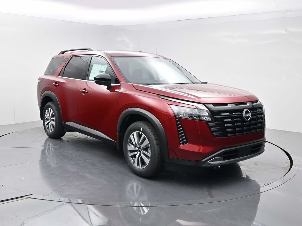 2026 Scarlet Ember Tintcoat Nissan Pathfinder SL FWD SUV