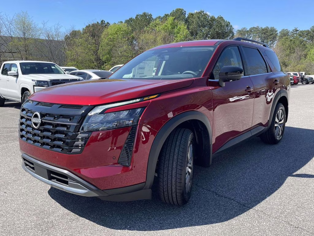 2026 Scarlet Ember Tintcoat Nissan Pathfinder SL FWD SUV
