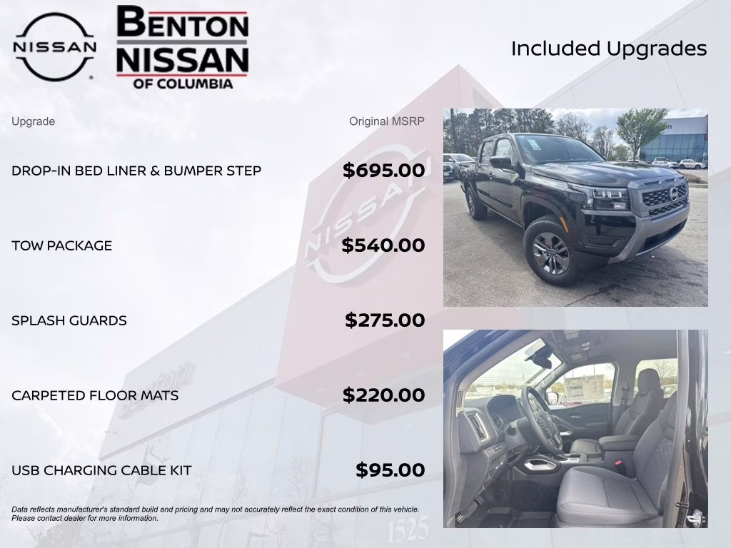 2026 Super Black Nissan Frontier SV 4X4 Truck