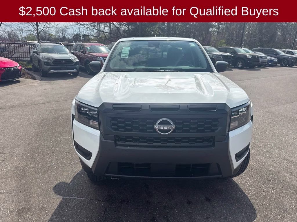 2026 Glacier White Nissan Frontier S 4X4 Truck