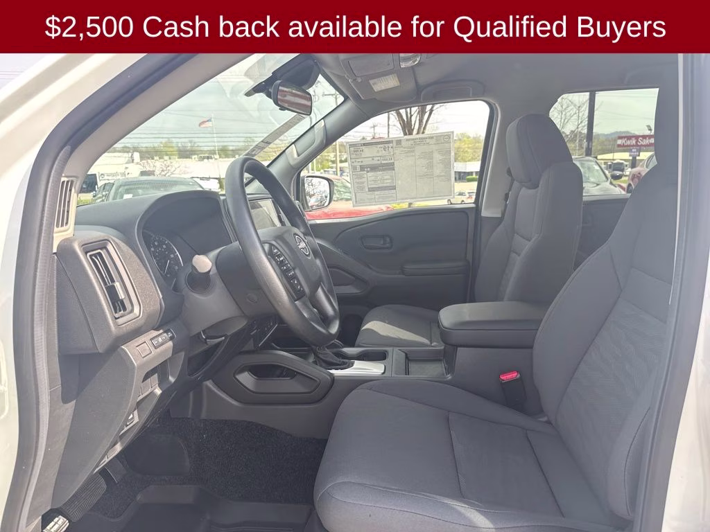 2026 Glacier White Nissan Frontier S 4X4 Truck