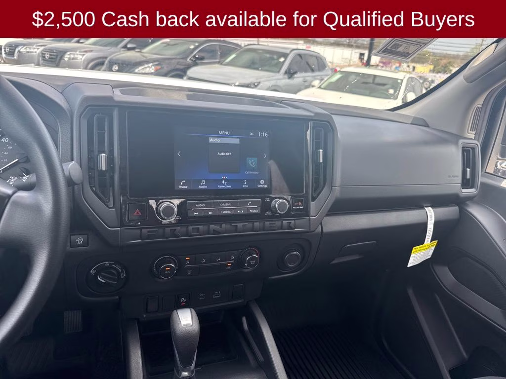 2026 Glacier White Nissan Frontier S 4X4 Truck