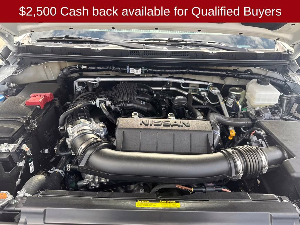 2026 Glacier White Nissan Frontier S 4X4 Truck