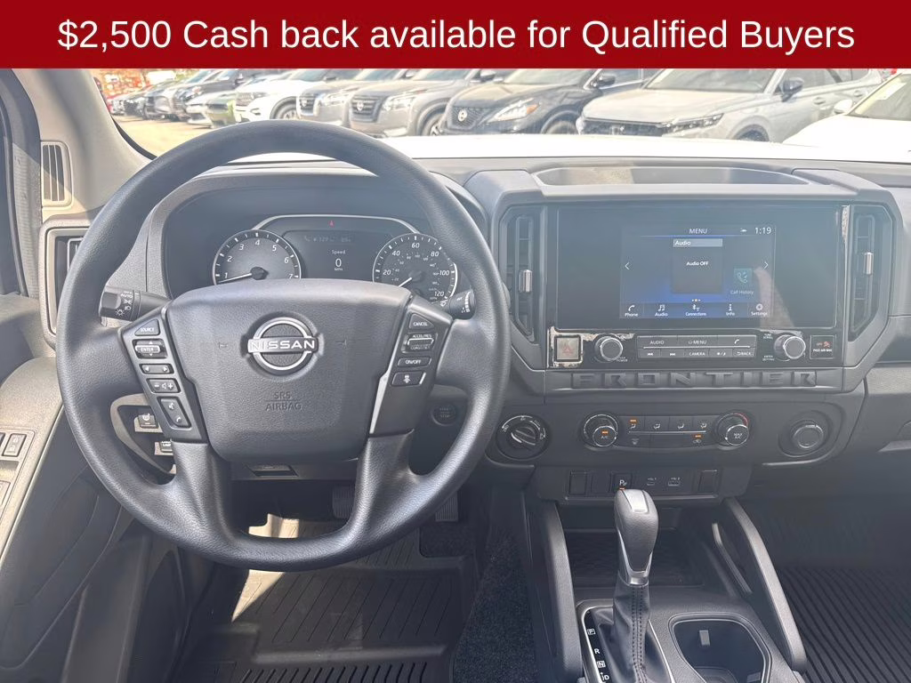 2026 Glacier White Nissan Frontier S 4X4 Truck