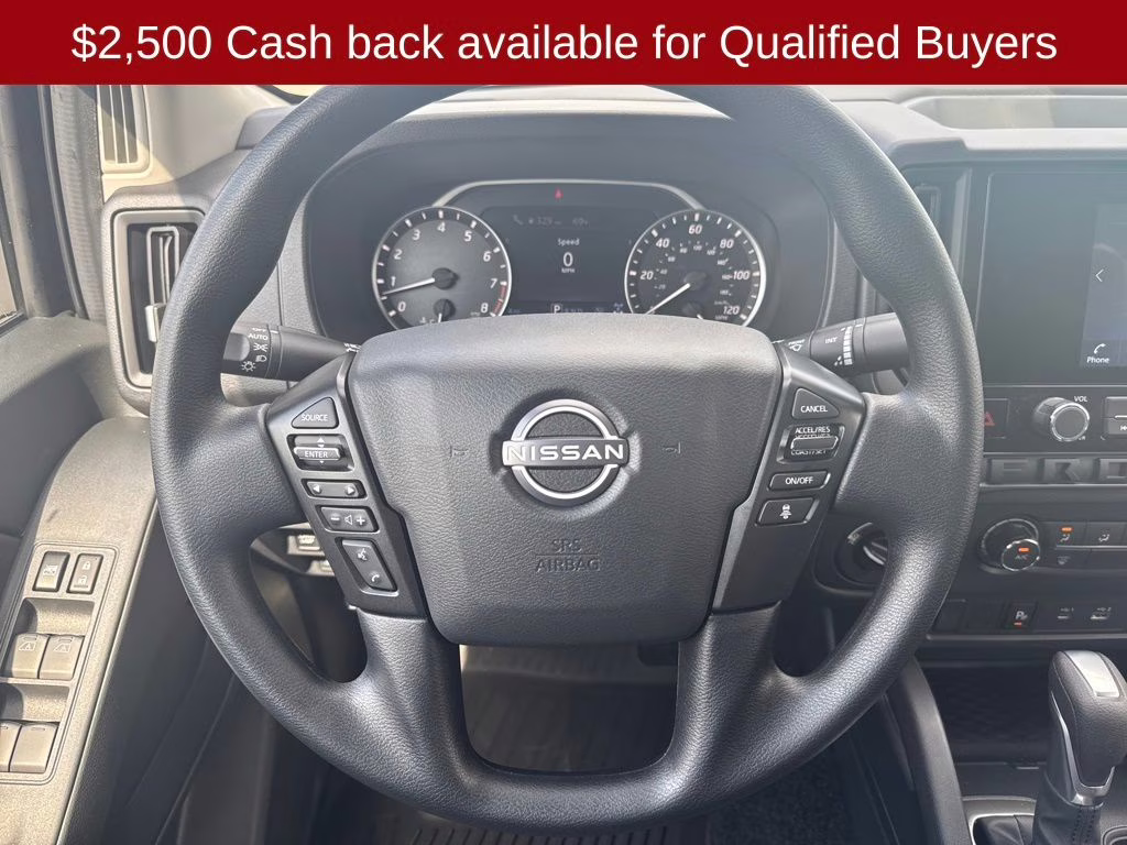 2026 Glacier White Nissan Frontier S 4X4 Truck