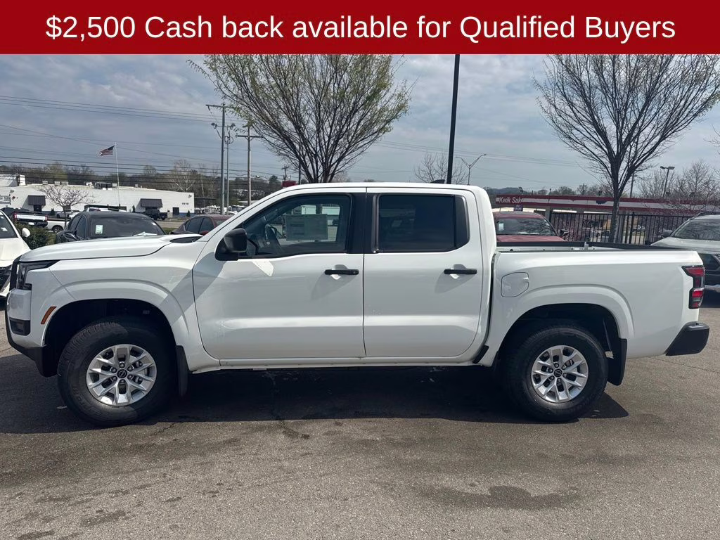 2026 Glacier White Nissan Frontier S 4X4 Truck