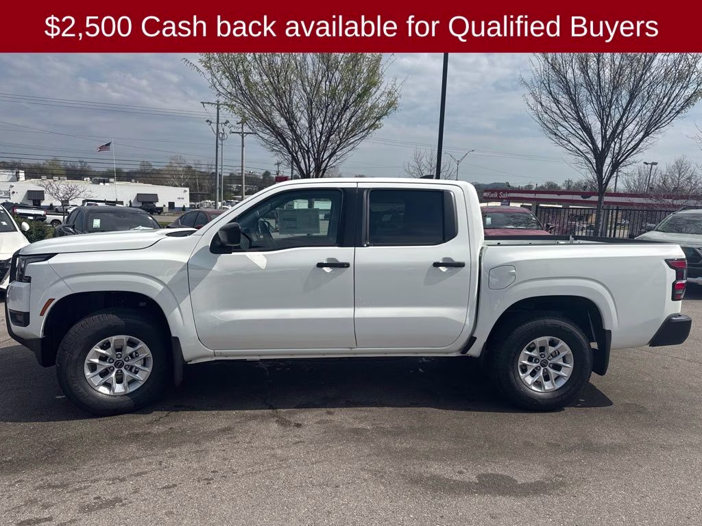 2026 Glacier White Nissan Frontier S 4X4 Truck