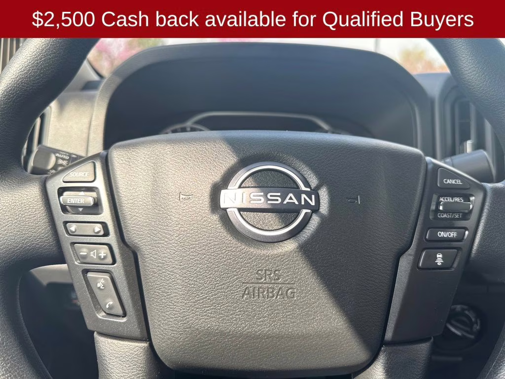 2026 Glacier White Nissan Frontier S 4X4 Truck