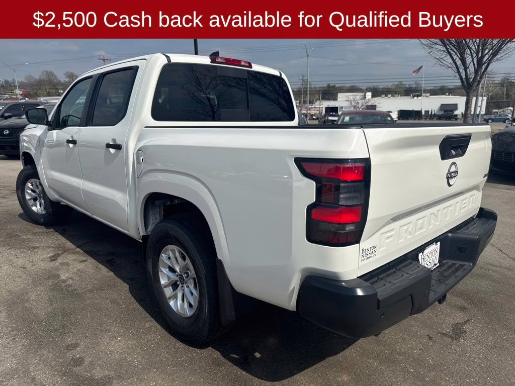 2026 Glacier White Nissan Frontier S 4X4 Truck