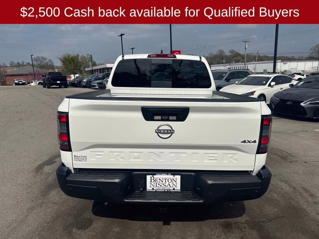 2026 Glacier White Nissan Frontier S 4X4 Truck