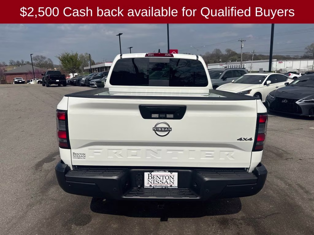 2026 Glacier White Nissan Frontier S 4X4 Truck