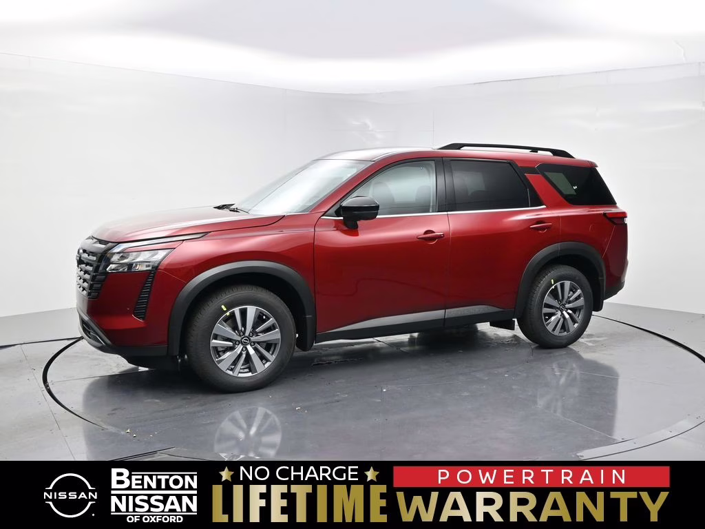 2026 Scarlet Ember Tintcoat Nissan Pathfinder SL FWD SUV