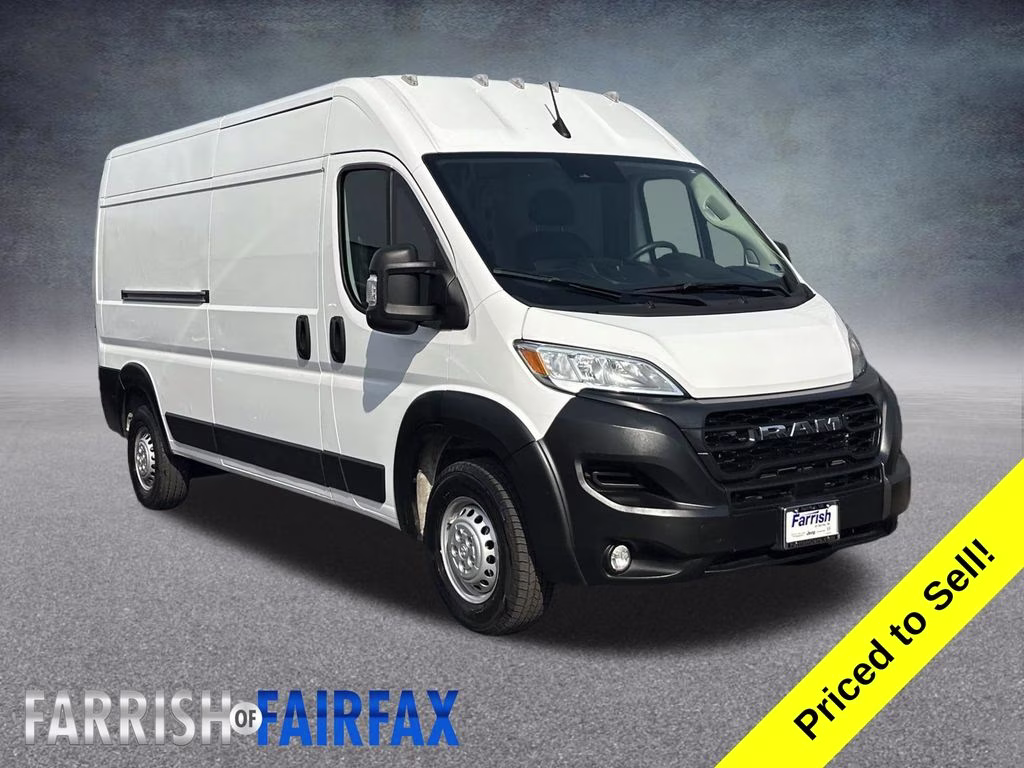 2025 Bright White Clearcoat Ram ProMaster 2500 High Roof FWD Van