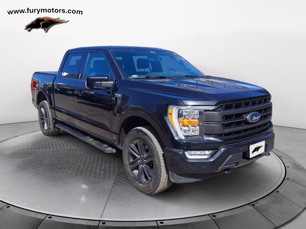2021 Agate Black Metallic Ford F-150 Lariat Sport w/B&O Sound & Co-Pilot 360 4X4 Truck