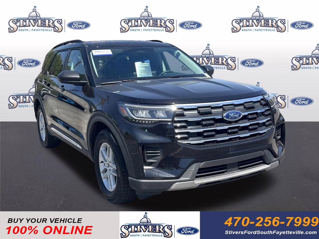 2025 Black Metallic Ford Explorer Active RWD SUV