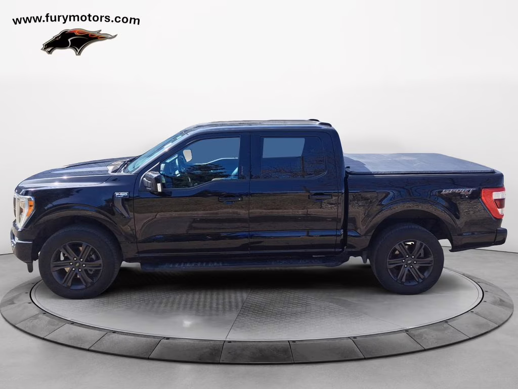 2021 Agate Black Metallic Ford F-150 Lariat Sport w/B&O Sound & Co-Pilot 360 4X4 Truck