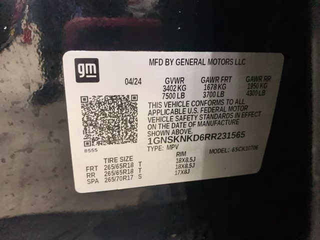 2024 Black Chevrolet Tahoe LT 4X4 SUV