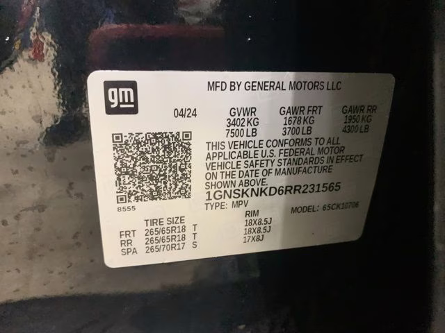 2024 Black Chevrolet Tahoe LT 4X4 SUV