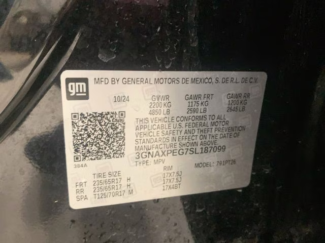 2025 Mosaic Black Metallic Chevrolet Equinox LT AWD SUV