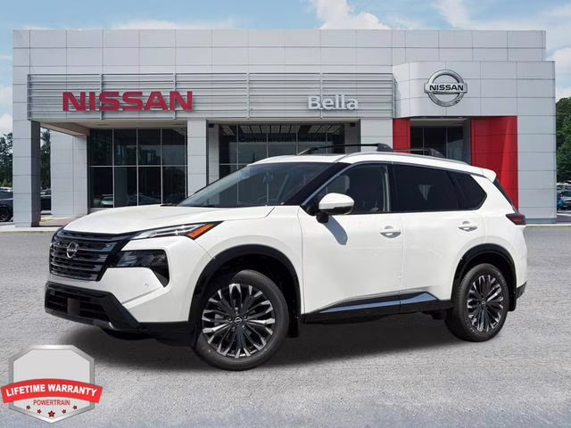 2026 Everest White Pearl Tricoat Nissan Rogue Platinum AWD SUV