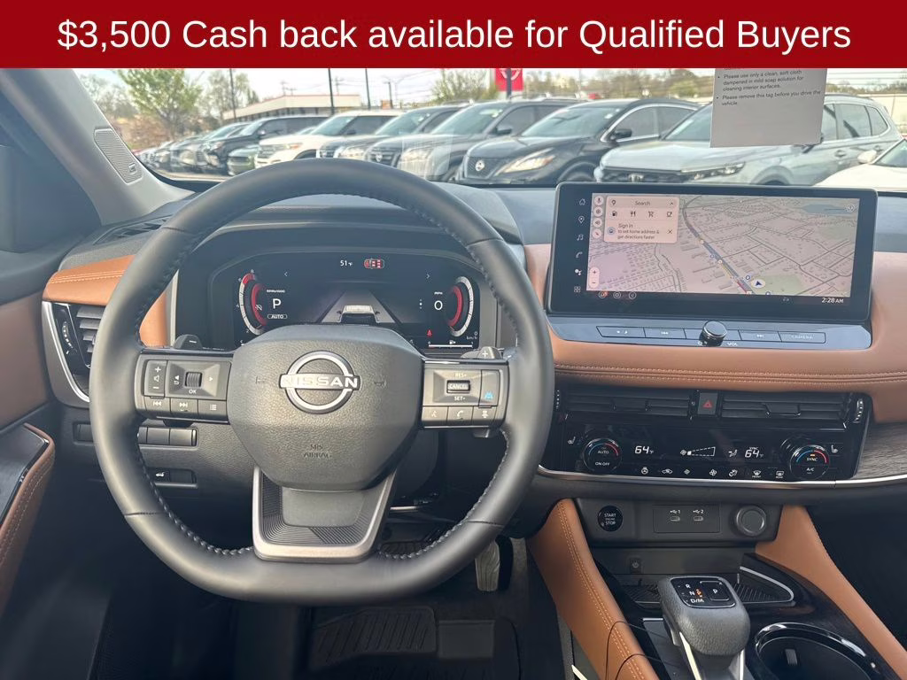 2026 Everest White Pearl/Super Black Nissan Rogue Platinum AWD SUV