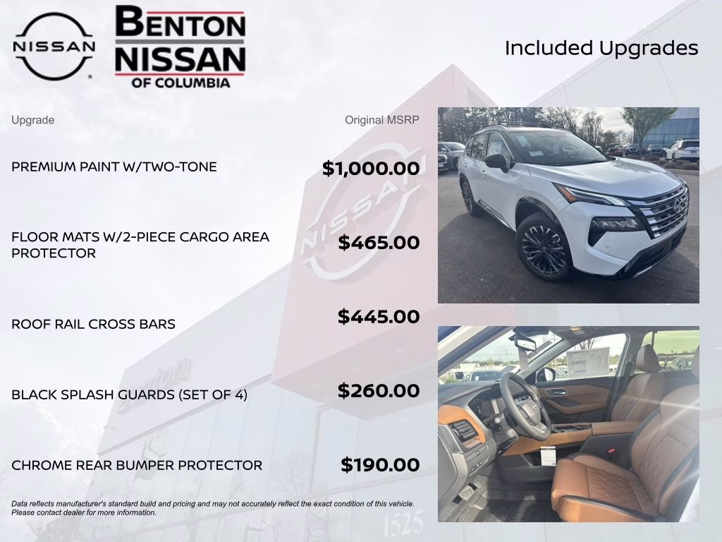 2026 Everest White Pearl/Super Black Nissan Rogue Platinum AWD SUV