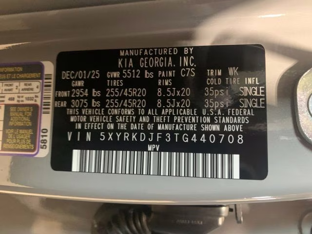 2026 Wolf Gray Kia Sorento X-Line SX AWD SUV