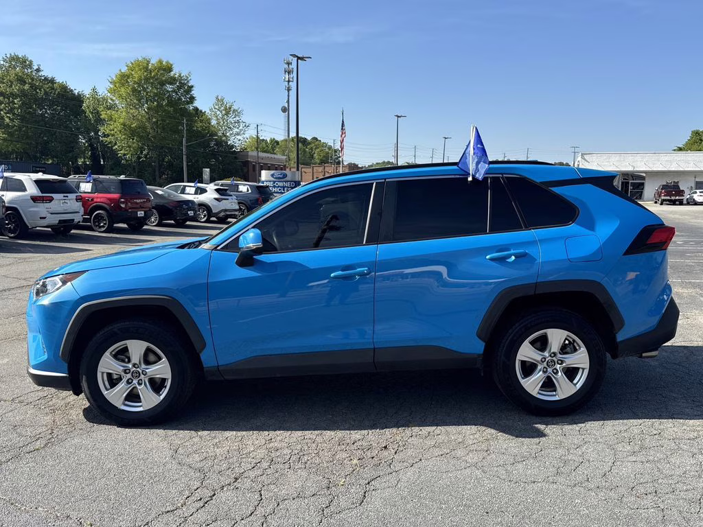 2021 Blue Flame Toyota RAV4 XLE FWD SUV